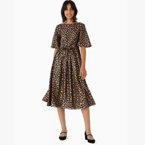 ♠️ kate spade Graphic Leopard Midi Dress
